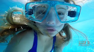 Cutting room floor 7 Mask Flooding Fun Take 2😎🏊‍♀️ underwater photography h2opus [upl. by Jahdai]