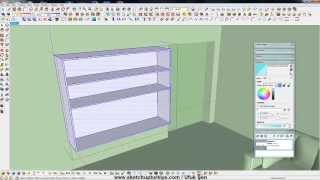 Sketchup Sehpa ve Kitaplık Modelleme [upl. by Oliy472]