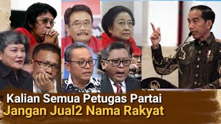 PRESIDEN JOKOWI MENGGELEGAR PIDATO DIDEPAN KADER GERINDRA MENAMPAR ELIT PDIP DAN MEGAWATI [upl. by Ricki]