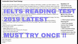 ielts general training reading practice test with answers  2019 [upl. by Eveline]