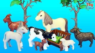 Playmobil Farm Animals Nursery Building Set Toy Build Review [upl. by Nahtal]