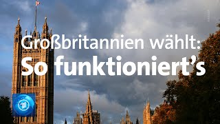 Briten wählen neues Parlament  wie das Wahlsystem funktioniert [upl. by Annehs]