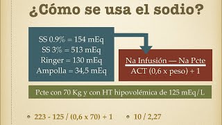 Sodio Hiponatremia e hipernatremia [upl. by Synn]