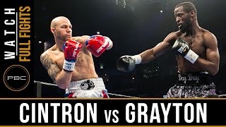 Cintron vs Grayton FULL FIGHT March 17 2017  PBC on BOUNCE [upl. by Retrop]