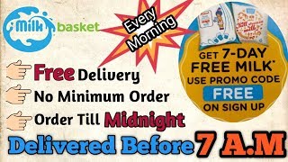 Free Milk Delivery  Buy Grocery amp Household Essentials  Breakfast amp Dairy Products [upl. by Drida]