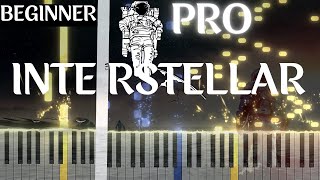 Interstellar Piano Tutorial  10 Level  Interstellar Main Theme by Hans Zimmer [upl. by Haras]