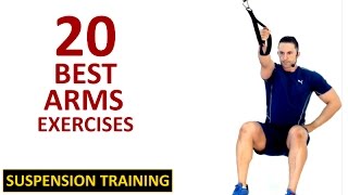 20 BEST ARMS EXERCISES  Suspension Training [upl. by Drofkcor352]