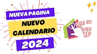 PREPA EN LINEA 2024  Nueva Pagina  Nuevo Calendario [upl. by Ettenhoj]