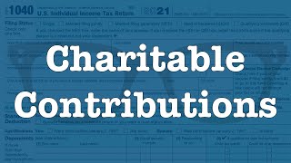 Deducting Charitable Contributions [upl. by Minsat]