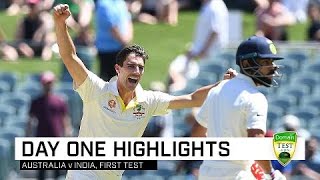 Cummins Khawaja lead Aussie charge  First Domain Test [upl. by Ambrogino]