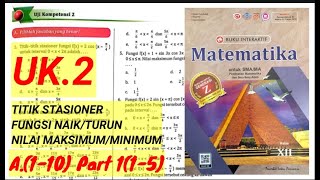 UK 2 TURUNAN TRIGONOMETRI A 110 PART 1 15 Matematika Peminatan Kelas XII Buku PR [upl. by Llevad]