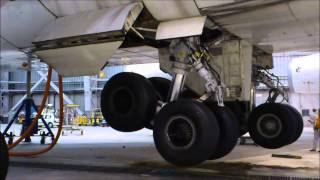 747 Landing gears retraction tests [upl. by Aufa]