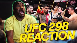 UFC 298 Fight Reactions [upl. by Celene]