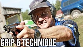 How to shoot a Pistol with world champion shooter Jerry Miculek [upl. by Riaj491]