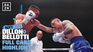 Liam Dillon vs Reece Bellotti  Full Card Fight Highlights [upl. by Eekram]