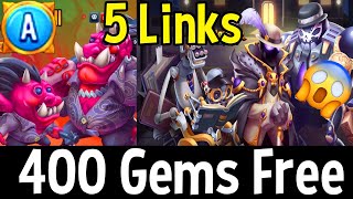 Monster Legends New Era Gangsters  400 Gems Free  5 Links  Evaris il Obscuro Conjuring Pandalf [upl. by Ahsinelg]