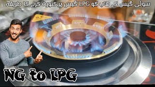 NG hob convert to LPG  Conversion of NG gas hob to LPG  Gas hop converting [upl. by Ailahtan]