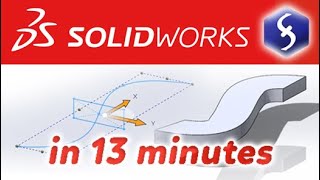 SolidWorks  Tutorial for Beginners in 13 MINUTES  COMPLETE [upl. by Kho810]