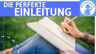 Interessante Einleitung  Einstieg verfassen  so gehts amp Satzbausteine  Texte schreiben amp Aufsatz [upl. by Aciretal]