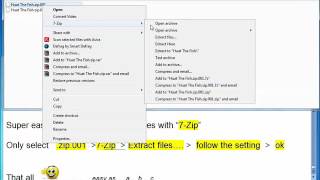 Super easy way to extract zip001 file with quot7Zipquot  in 4 steps [upl. by Asiel]