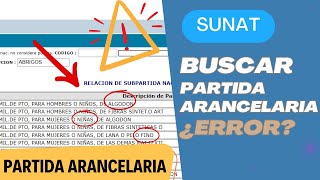 Cómo Buscar Partida Arancelaria en el Portal de SUNAT en 2024 Métodos Infalibles Tutorial SUNAT [upl. by Thaxter]