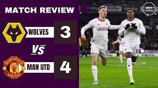 WOLVES 34 MAN UTD REVIEW  MAINOO THE HERO  Premier League [upl. by Odama]