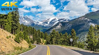 Rocky Mountain National Park 4K  Estes Park to Grand Lake  Trail Ridge Road Complete Scenic Drive [upl. by Epuladaug]