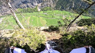 BIG Nose Right  Wingsuit Flight  Lauterbrunnen 🇨🇭 [upl. by Gonick]