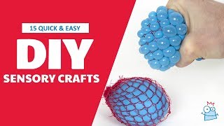 15 Quick amp Easy Sensory Crafts For Kids [upl. by Gianina856]