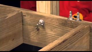 FastenMaster ThruLOK Hand Rail to Rim Joist or Carrying Beam to Notched Support Post Connections [upl. by Sam]