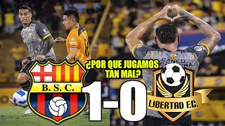 QUE MAL JUGAMOS BARCELONA 10 LIBERTAD SEGUIMOS LIDERES PERO CON MUCHAS DUDAS [upl. by Haras]