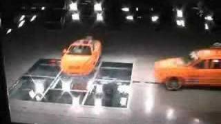 Volvo C70 vs Volvo XC90  crash test [upl. by Cromwell]