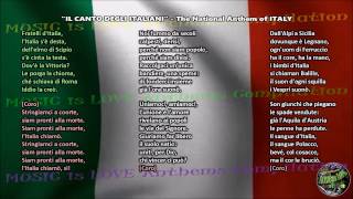 Italy National Anthem with music vocal and lyrics Italian wEnglish Translation [upl. by Ninnetta]