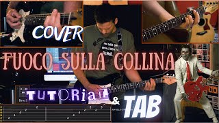 Fuoco Sulla Collina  Ivan Graziani Cover con Tab Accordi e Soli Rallentati Fractal FM3 [upl. by Ahswat]