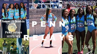 PENN RELAYS 2024 VLOG… Grwm  Full Races and more Fastest US time in Penn relays HISTORY [upl. by Lynnell]