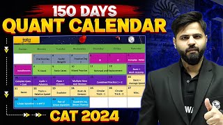 Last 150 Days Quant Calendar to Crack CAT 2024 [upl. by Ader474]