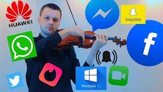 TOP 20 NOTIFICATION SOUNDS on VIOLIN 2020 [upl. by Keeryt]