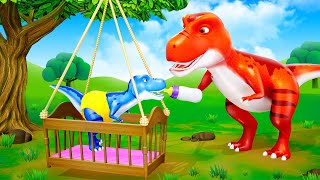 Baby Trex and Mothers Heartwarming Meet  Epic Trex Eggs Hatching Adventure  Funny Dinosaurs [upl. by Nrol685]