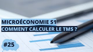 Comment calculer le TMS  Microéconomie S1 [upl. by Aileme415]