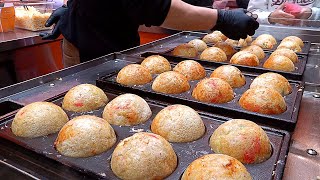 sold out every day Amazing King Takoyaki with 10 Ingredients  Korean street food [upl. by Oiragelo]