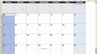 How to make a calendar in Excel [upl. by Lajes]