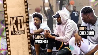 quotThey Giving Dudes 300 Million To Play BALLquot KD Gets REAL With James Wiseman amp Kofi Cockburn 😱 [upl. by Orvil604]