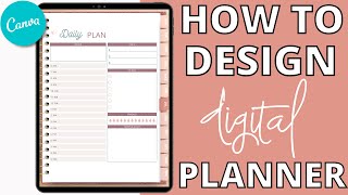 Design a Hyperlinked Digital Planner using CANVA and PowerPoint  DIGITAL PLANNER TUTORIAL [upl. by Enyal]