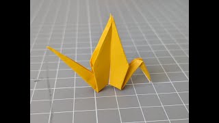 Origami Kranich Anleitung [upl. by Redmer]