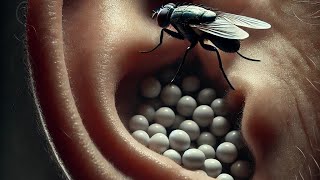 what happened when a fly lays eggs in your ear [upl. by Arahahs]