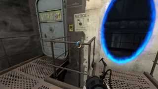 Portal 2 walkthrough HD  chapter 6 The Fall [upl. by Nylhsoj]