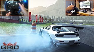 MAZDA RX7 FD DRIFT on OKUTAMA DRIFT Circuit  GRID Autosport Thrustmaster T150 Gameplay 4K [upl. by Bastien667]