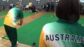 2015 TransTasman Indoor Bowls Mens Singles Medal Match Ashley Diamond vs Arthur Finch [upl. by Neened]