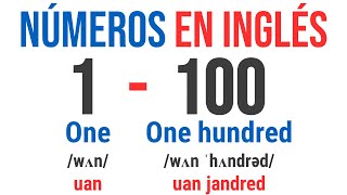 “Pronunciación Fácil de Números en Inglés 1 al 100 con pronunciación escrita” [upl. by Alisia]