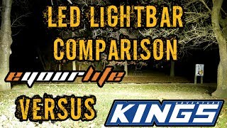 LED Lightbar Comparison  eYourLife 32quot vs Adventure Kings 42quot [upl. by Nauqet]